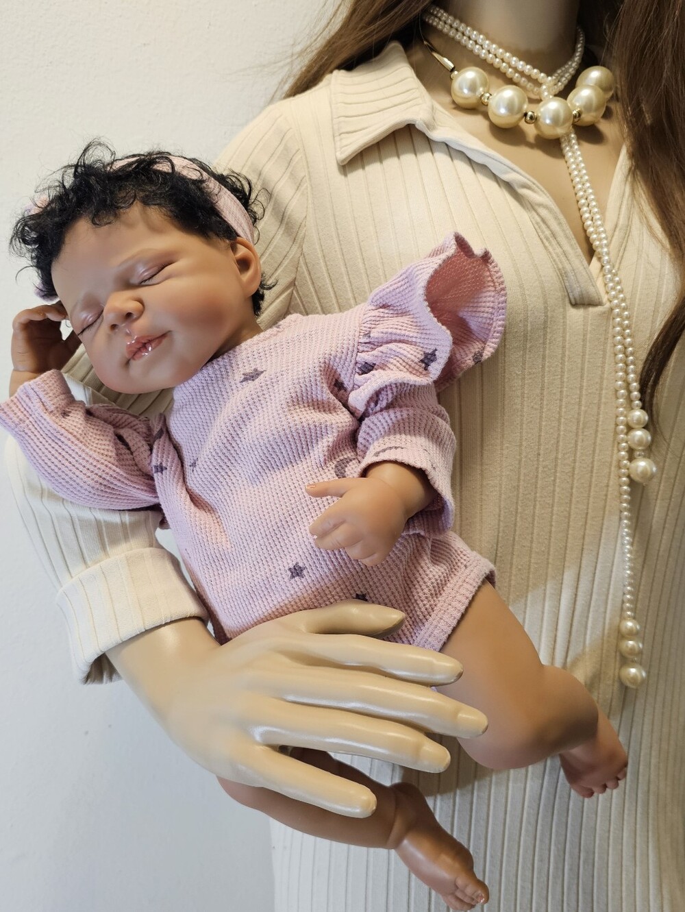 Pretty Reborn African-American Mixed Baby Doll New - Picture 5 of 16